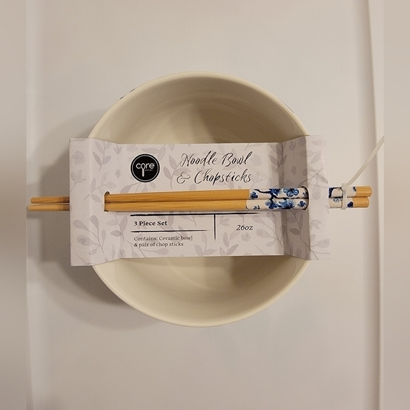 Other - NWT Noodle/Soup Bowl with Chopsticks